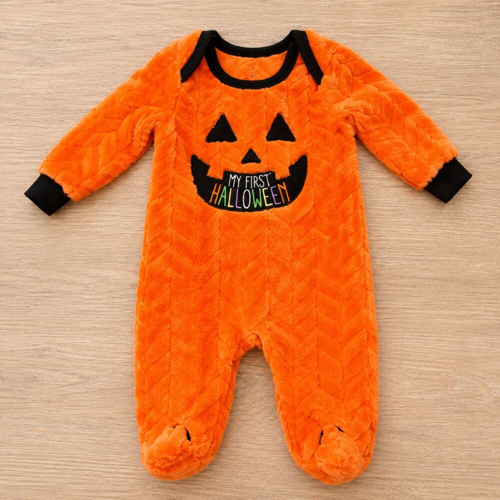 Baby Starters My First Halloween Pumpkin Plush Sleeper 3M Orange
